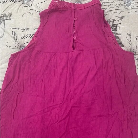 CHANCE Elegant Magenta Mini Dress - Picture 9 of 11